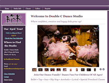 Tablet Screenshot of doublecdancestudio.com